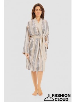 Louis Feraud Stripe Robe